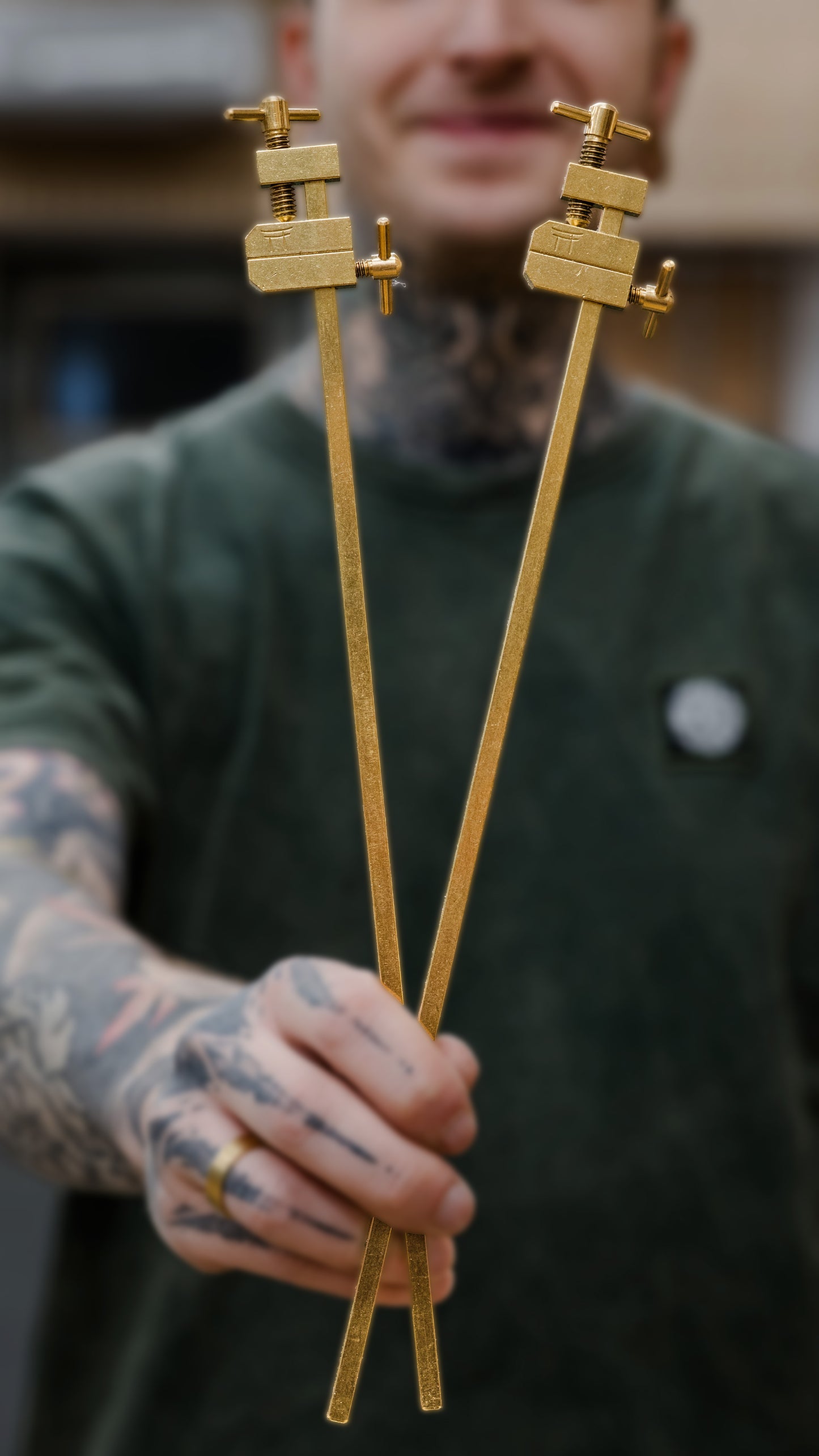 300mm Messing Hatagane-Zwingen | 2er-Set