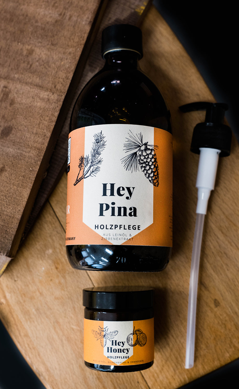 Hey Pina Holzpflege Set