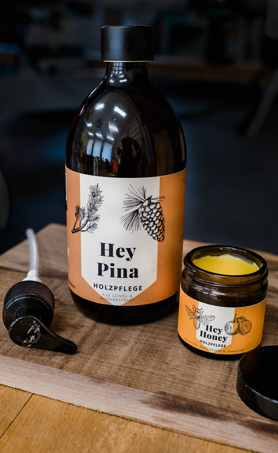Hey Pina Holzpflege Set