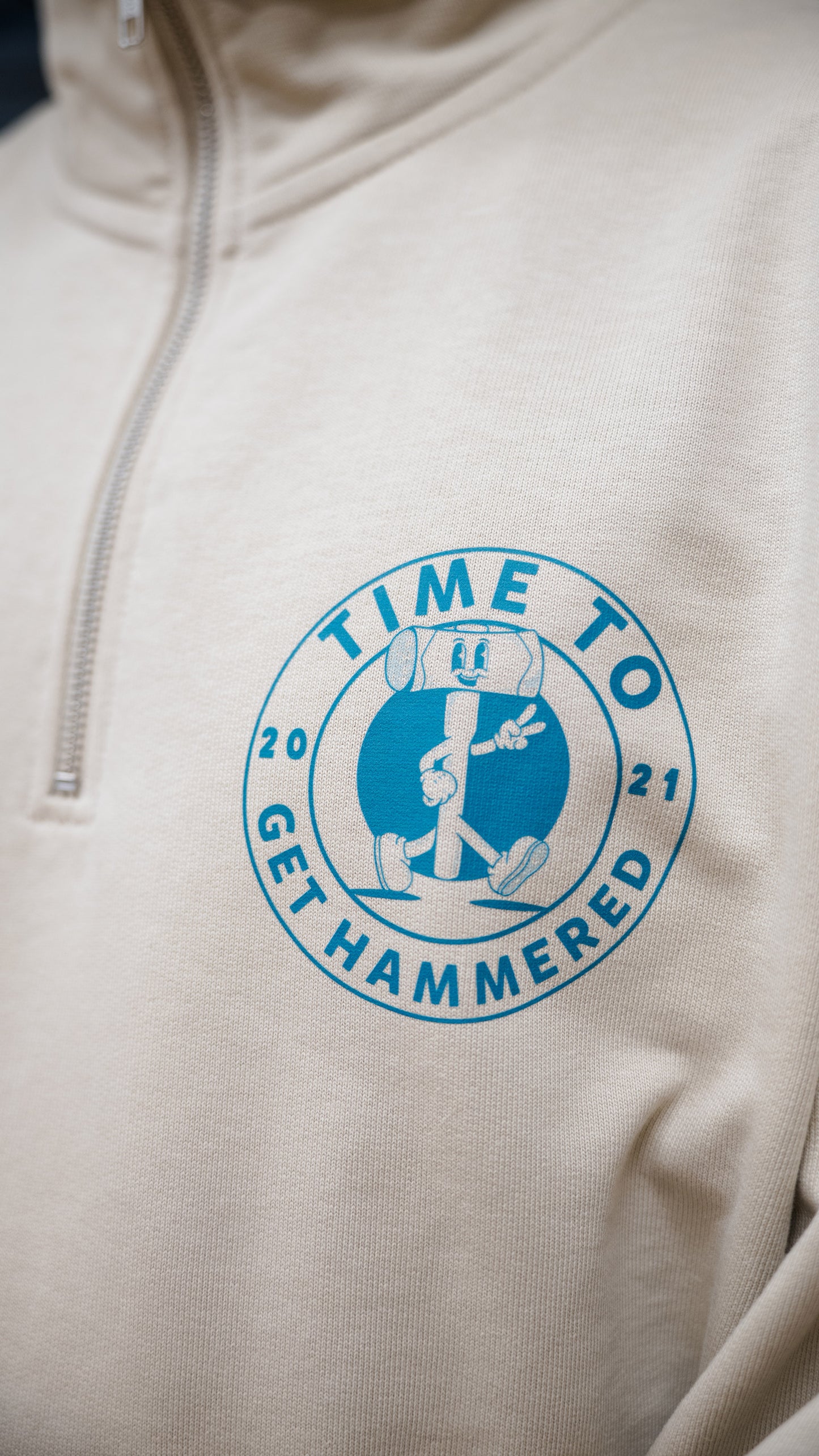 Get Hammered Green - Half-Zip