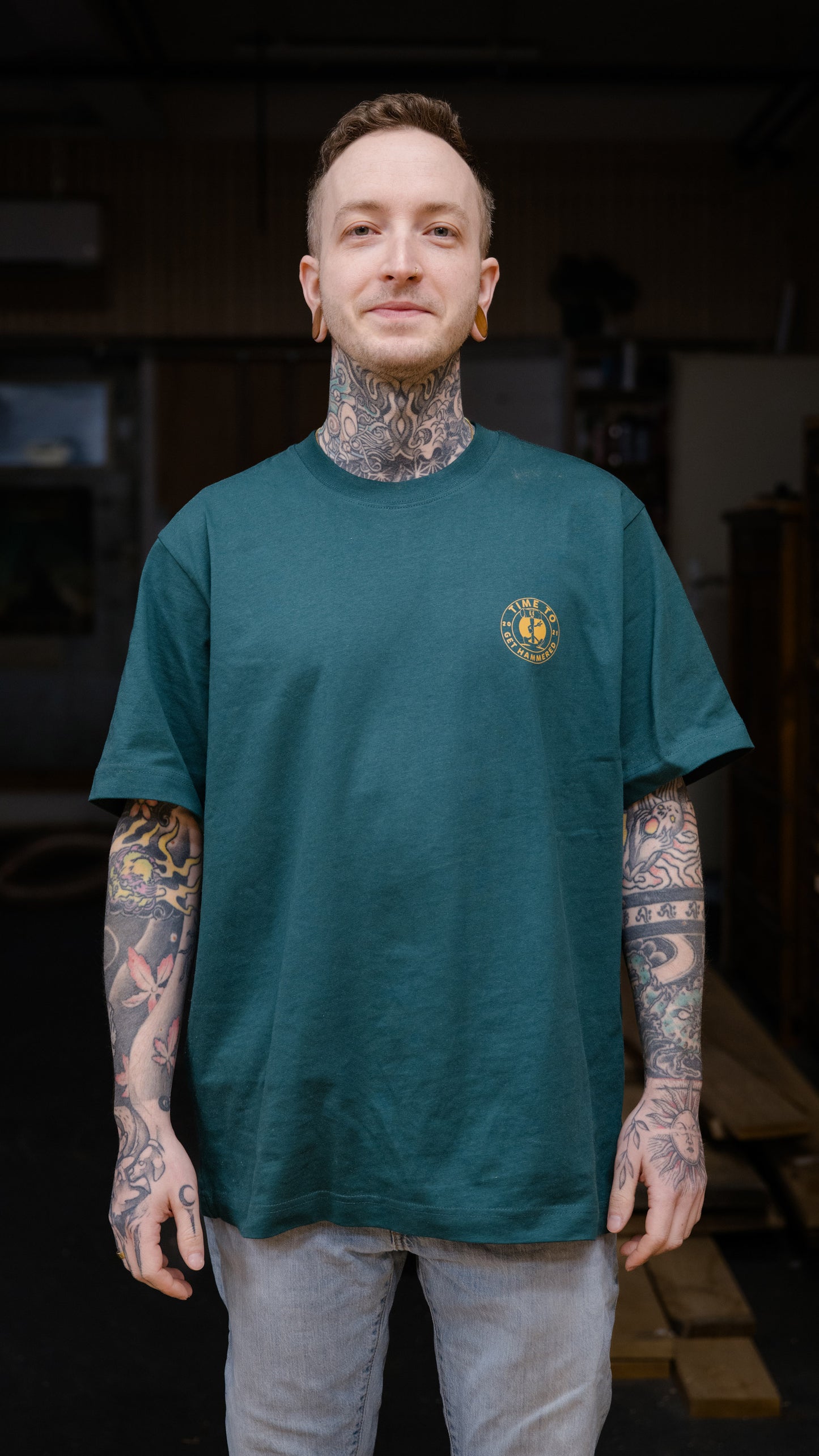 Get Hammered Yellow  - Oversized T-Shirt