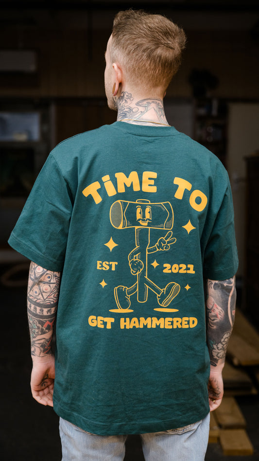 Get Hammered Yellow  - Oversized T-Shirt