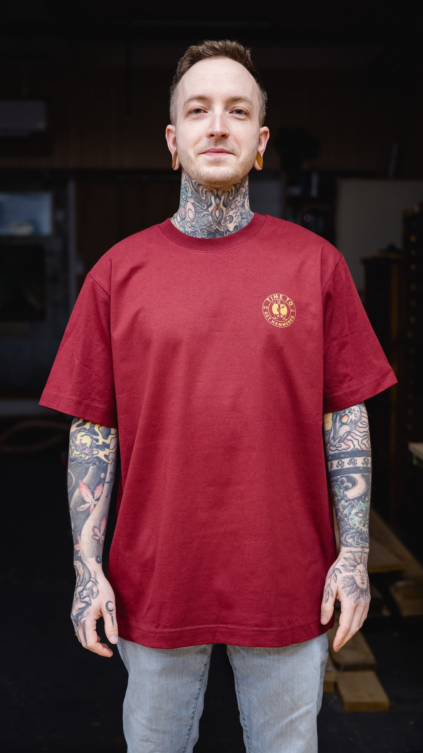 Get Hammered Yellow  - Oversized T-Shirt