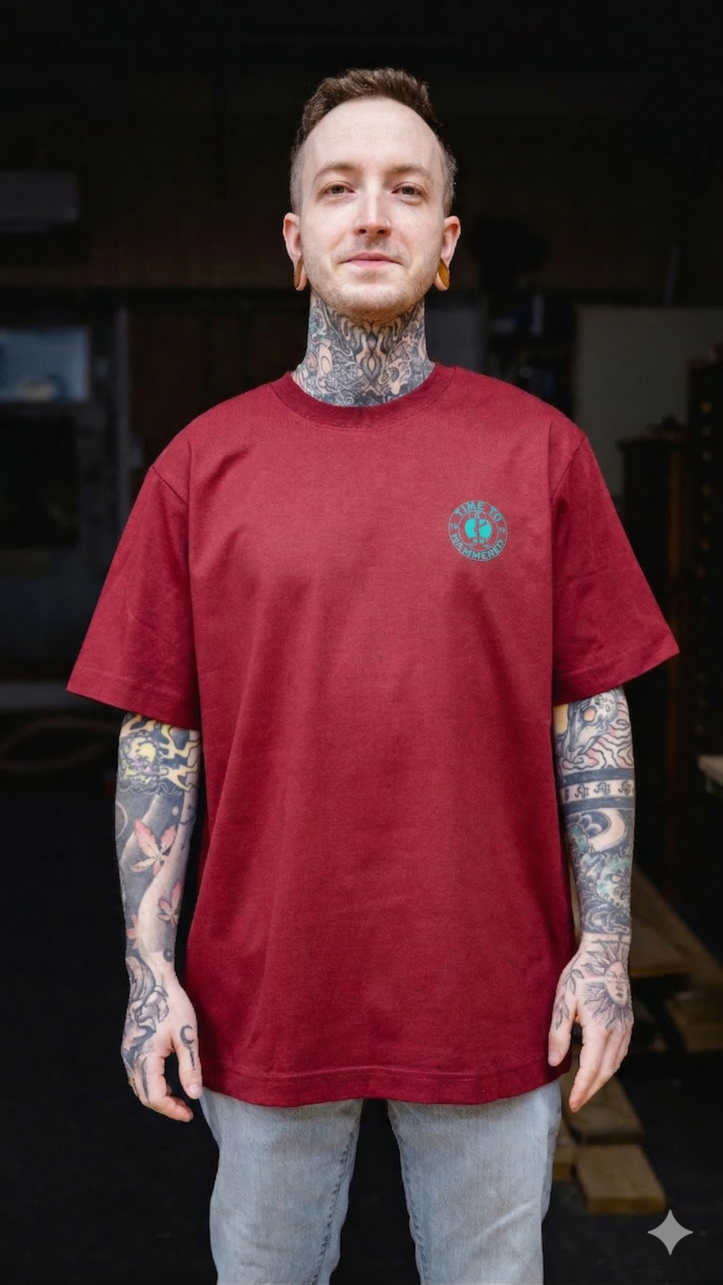 Get Hammered Green - Oversized T-Shirt