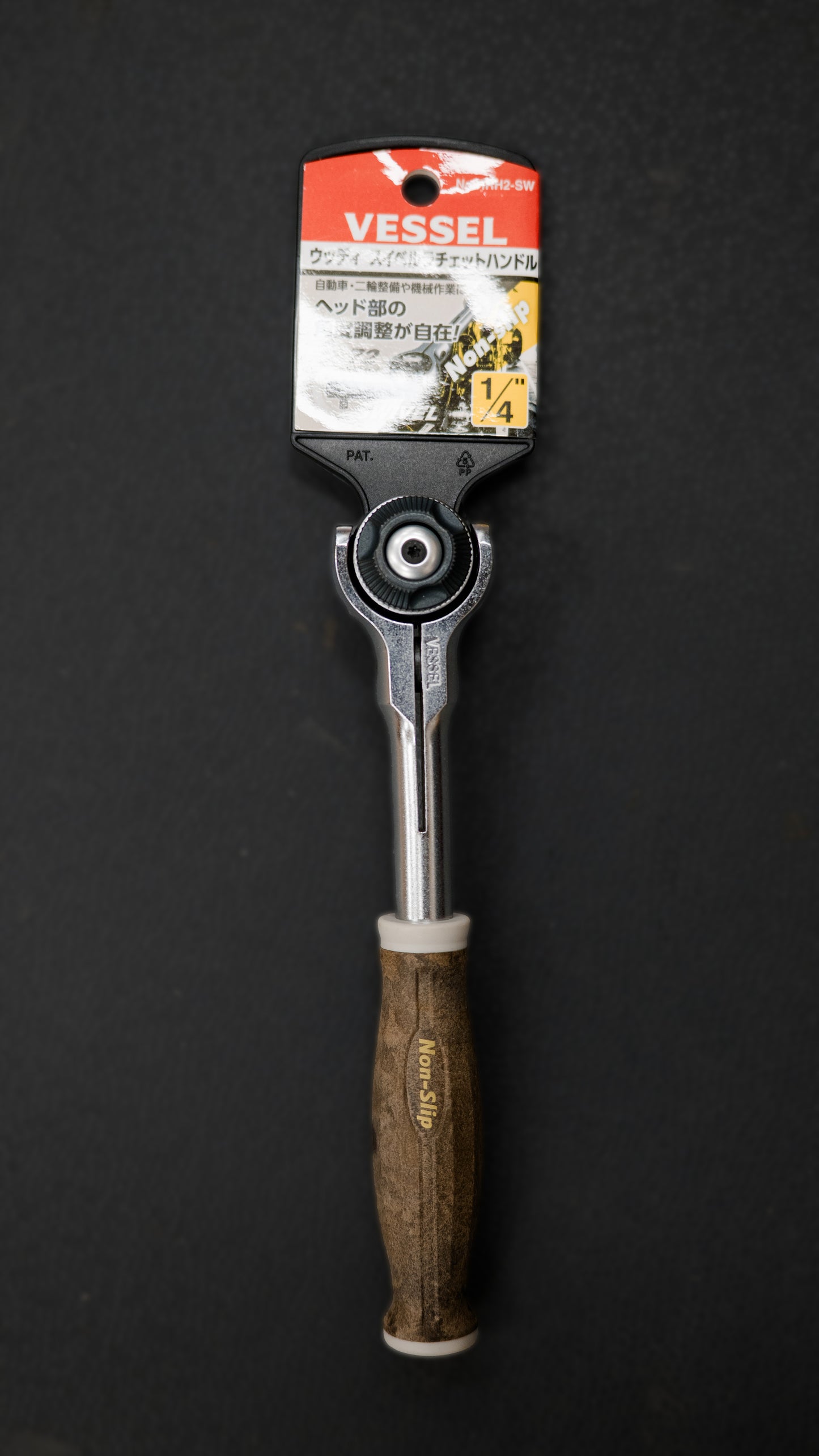 VESSEL 1/4" Schwenk-Ratsche 72Z – Wood Compo